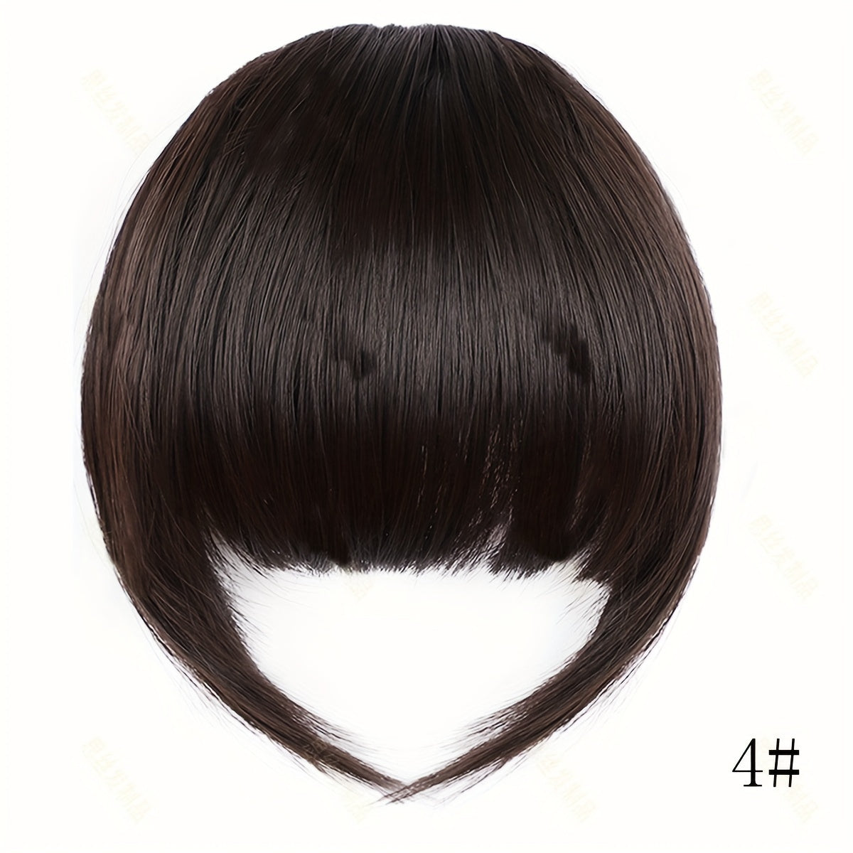Elegant Synthetic Bob Hairpiece for Women - Straight Hair, Invisible Clip, Suitable for All Ethnicities