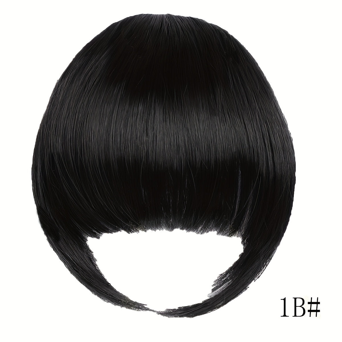 Elegant Synthetic Bob Hairpiece for Women - Straight Hair, Invisible Clip, Suitable for All Ethnicities
