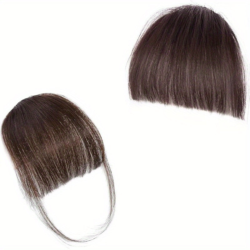 Bangs Hair Clip for Women-Straight Hair Clip In Bangs with Sideburns and No Sideburns Mixed Packaging 100% Human Hair Piece