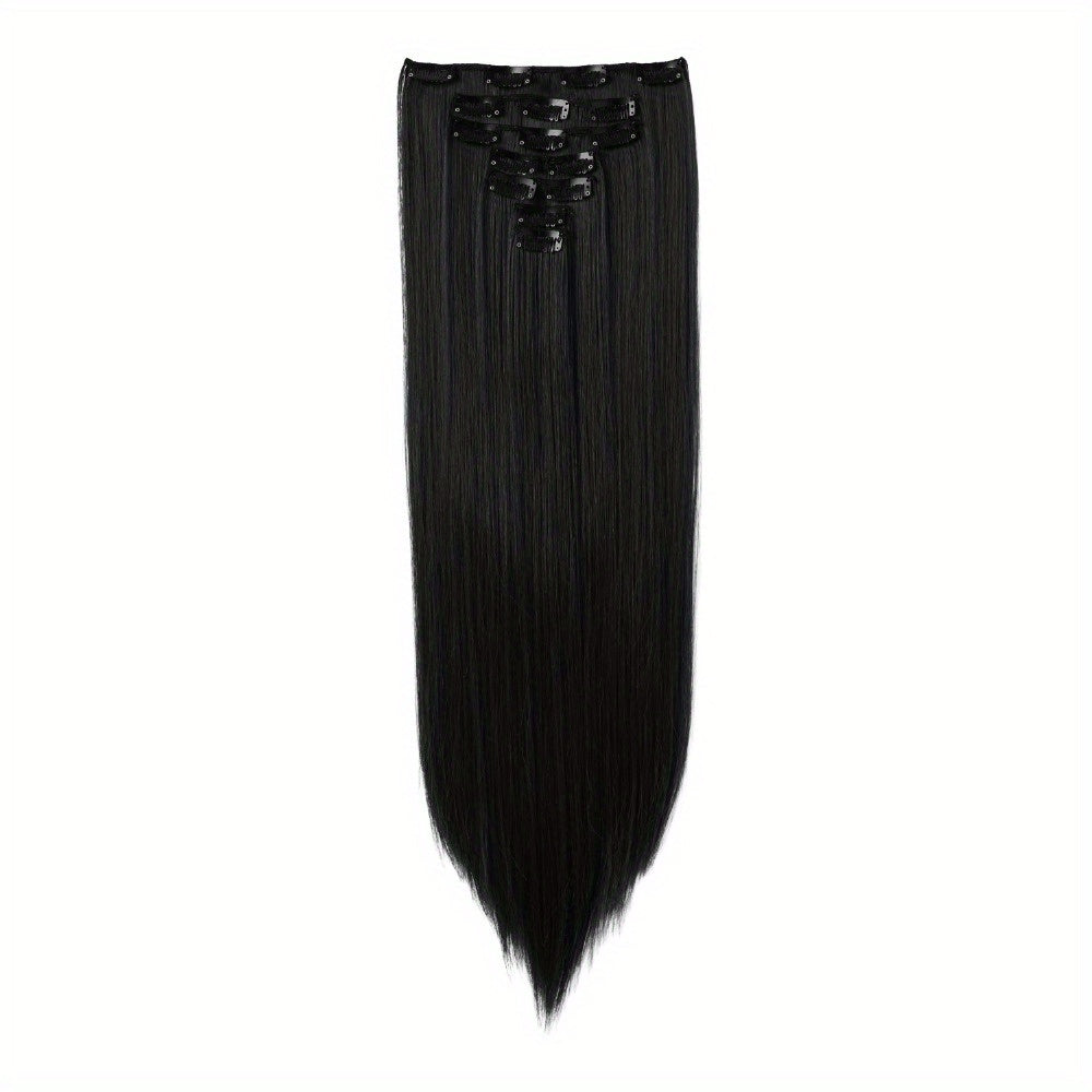 Removable Hair Topper, Hair Topper for Women, Hair Extensions Clip in 6pcs/ 7pcs Brown Hair Extension Long Wavy Full Head Clip in Hair Extension Hair Pieces for Women, Blonde Hair Topper, Wig Tools