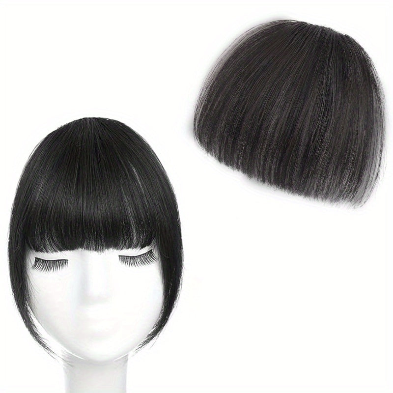 Bangs Hair Clip for Women-Straight Hair Clip In Bangs with Sideburns and No Sideburns Mixed Packaging 100% Human Hair Piece