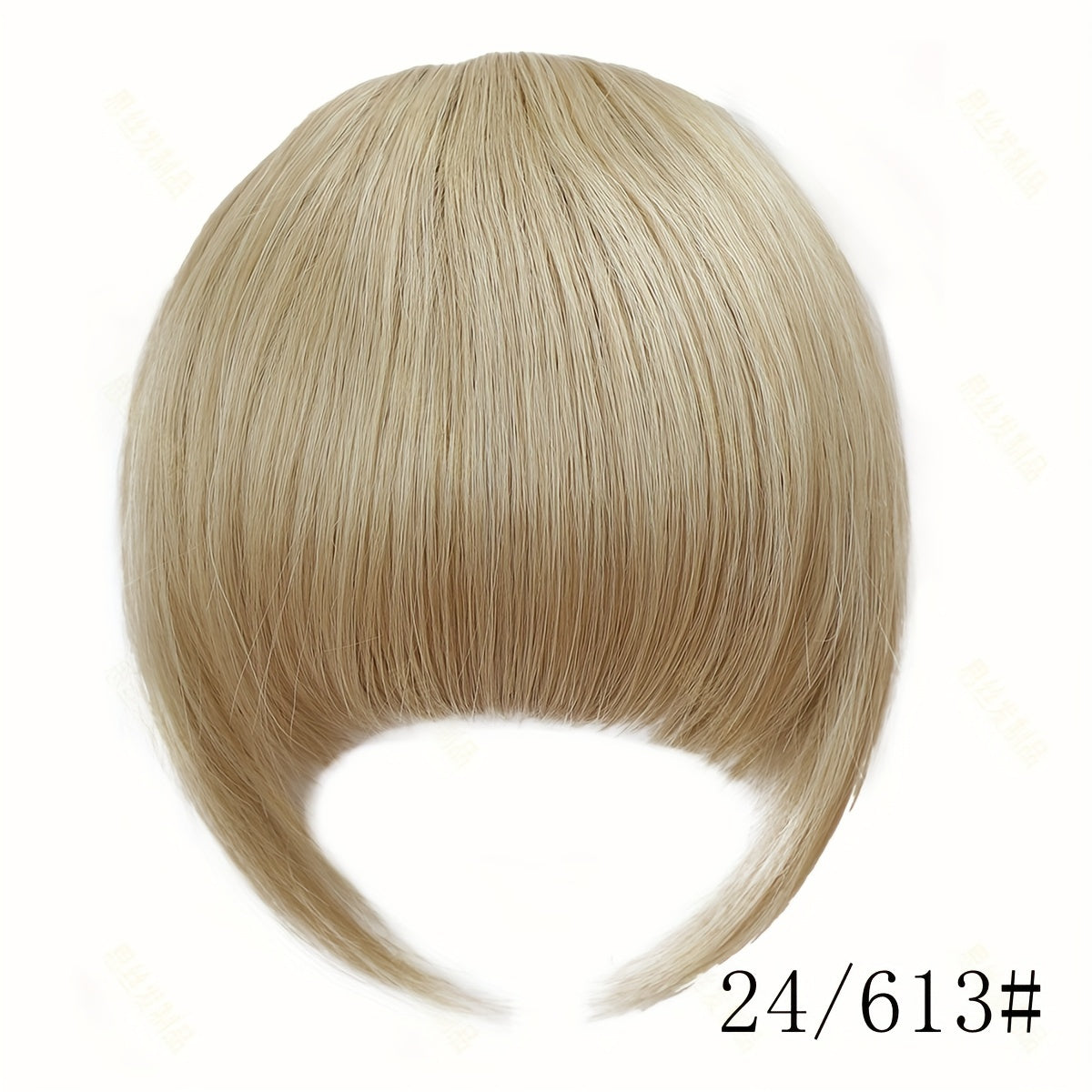 Elegant Synthetic Bob Hairpiece for Women - Straight Hair, Invisible Clip, Suitable for All Ethnicities