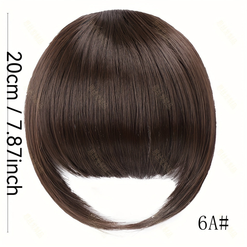 Elegant Synthetic Bob Hairpiece for Women - Straight Hair, Invisible Clip, Suitable for All Ethnicities