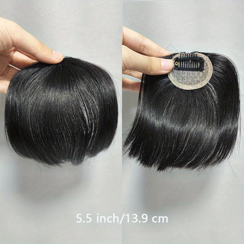 Bangs Hair Clip for Women-Straight Hair Clip In Bangs with Sideburns and No Sideburns Mixed Packaging 100% Human Hair Piece