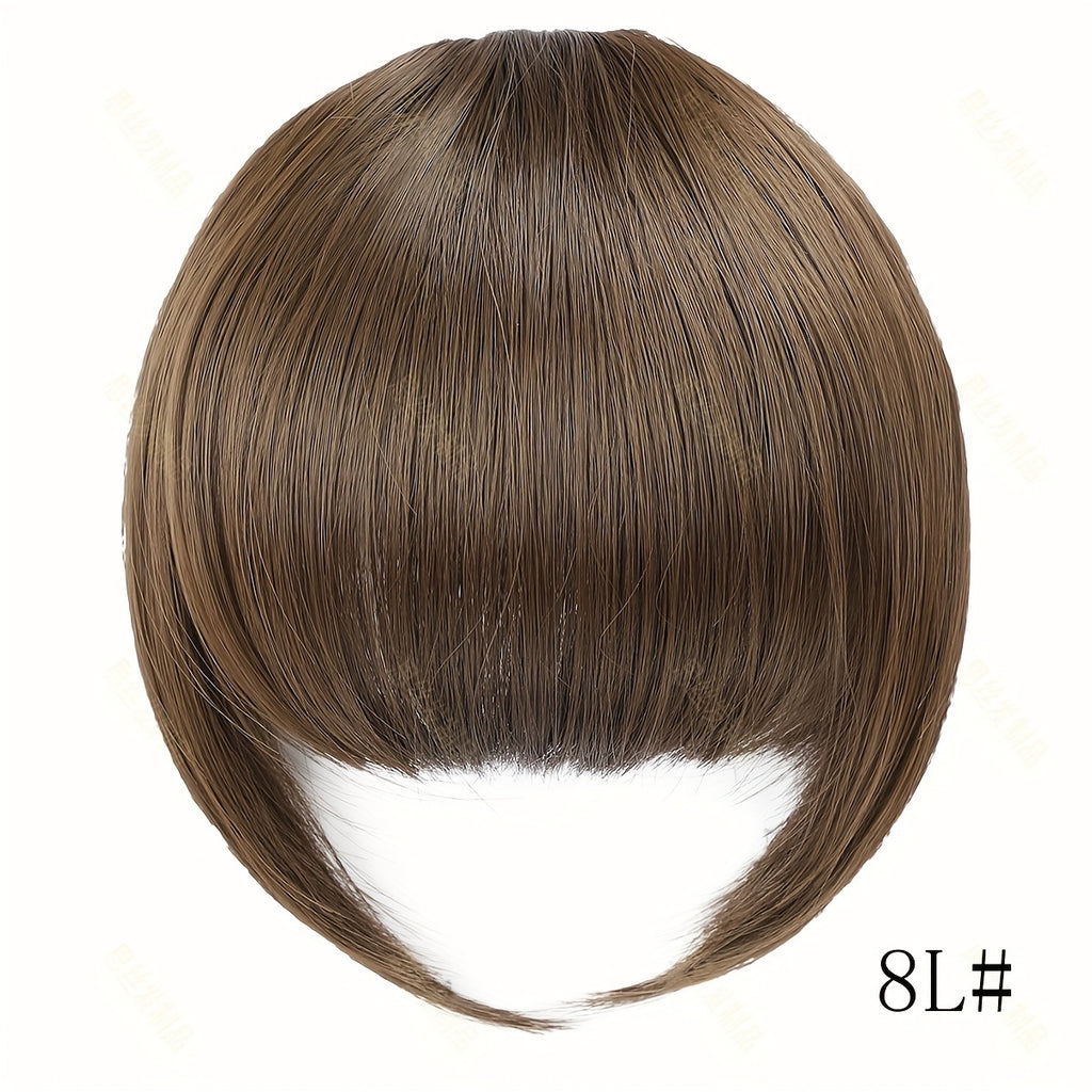Elegant Synthetic Bob Hairpiece for Women - Straight Hair, Invisible Clip, Suitable for All Ethnicities